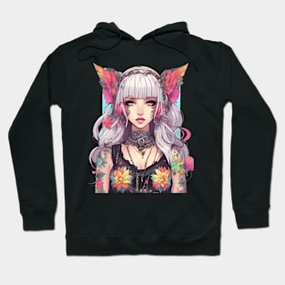 Beyond the Black Veil Emo Goth in the Anime World Hoodie